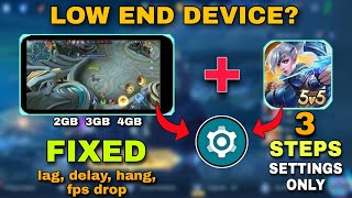 Mobile Legends BEST SETTING SETUP to Fix Lag Delay Hang and FPS Drop  Best for Low End Devices [upl. by Oflodur]