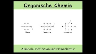 Alkohole organische Chemie Definition und Nomenklatur nach IUPAC 26 [upl. by Lewls]