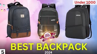 TOP 5🔥 Best BACKPACK Under 1000 in 2024  Best Backpack  Amazon Great Indian Festival SALE [upl. by Norvil]