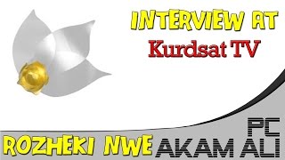 Kurdsat TV Rozheki Nwe  Live Interview with Akam Ali  English Subtitle [upl. by Jaimie]