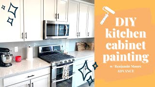 How to paint kitchen cabinets w Benjamin Moore ADVANCE  Yes you CAN do it [upl. by Sirred]