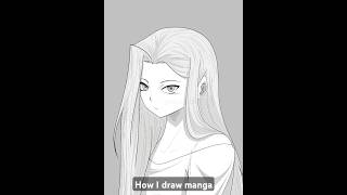 How I Draw Manga manga drawing animedrawing anime mangaart mangadrawing art animeart [upl. by Nonie]