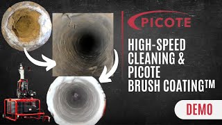 Picote HighSpeed Pipe Cleaning and Picote Brush Coating™️ Demo [upl. by Aleuqahs]