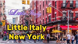 Little Italy Mulberry Street Walking Tour In New York City 2023 🇮🇹 [upl. by Undis]