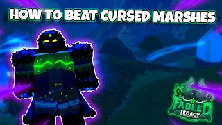 HOW TO BEAT THE NEW CURSED MARSHES DUNGEON  Fabled Legacy Roblox [upl. by Ilehs]