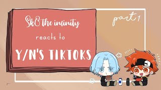 Sk8 the infinity reacting to your tiktok  Part 1  Sk8 the infinity x Yn [upl. by Anneres]