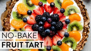 NoBake Greek Yogurt Fruit Tart  Sallys Baking Recipes [upl. by Pang]