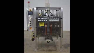 Matrix Pro Series Model 20135R Vertical Form Fill Seal Machine  Stock 73265002 [upl. by Monaco197]