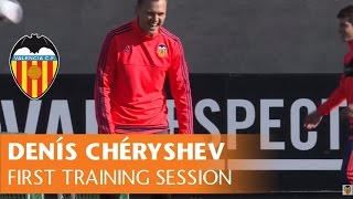 CHERYSHEV FIRST TRAINING SESSION  VALENCIA CF [upl. by Niuqauj752]