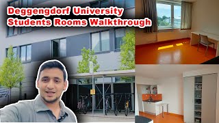 DIT Deggendorf University 🎓 International Students Apartments Walkthrough  DIT Students Rooms 2023 [upl. by Ymmot511]