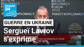 REPLAY  La Russie veut poursuivre le dialogue dit Lavrov après un entretien avec Kuleba [upl. by Nanny]