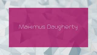 Maximus Daugherty  appearance [upl. by Mapel]