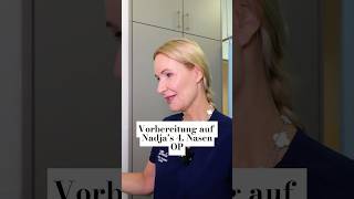 Vorbereitung auf Nadja’s 4 NasenOP ❤️✨ drberkei nasenop plasticsurgery [upl. by Gorlin]