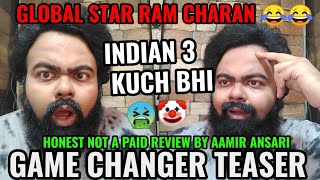 GAME CHANGER TEASER REVIEW BY AAMIR ANSARI  ANGRY REACTION  GLOBAL STAR RAM CHARAN  LOL [upl. by Finstad]