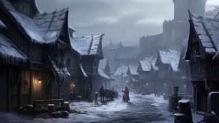 Dark Medieval Winter Music – Village of Winter Night Medieval Fantasy Music Fantasy Celtic [upl. by Nibbs]