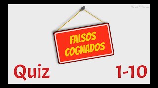 Quiz Falsos cognados 110 [upl. by Flossie]