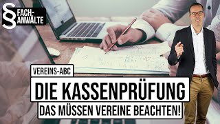 Die Kassenprüfung  Das müssen Vereine beachten VereinsABC I Vereinfacherde [upl. by Peterec230]