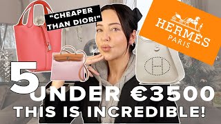 5 HERMES Bags ALL Under €3500 in 2024  Is This True [upl. by Geraint]