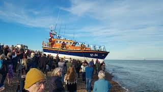 Final Farewell Launch for Suffolks Aldeburgh Lifeboat  Freddie Cooper Sunday 27th October 2024 [upl. by Lehsar]