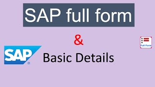 SAP full form in Hindi  SAP full form and basic details full form and facts [upl. by Monreal870]