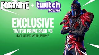 Fortnite Twitch Prime Pack 3 RELEASE DATE [upl. by Waxman475]