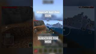 Minecraft but I have gun 😂😱 minecraft shorts [upl. by Apostles760]