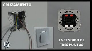 💥Como CONECTAR llave de CRUZAMIENTO encendido de 3 PUNTOS 🏠Reformando mi casa❗❗ [upl. by Nara]