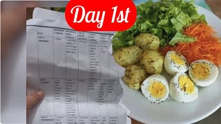 Day first of my weight loss challenge  easy deit plan for weightloss diet plan to lose weight fast [upl. by Griffy]