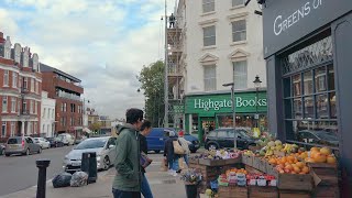 Walking London’s HIGHGATE Village on a Grey Autumn Afternoon [upl. by Alis752]