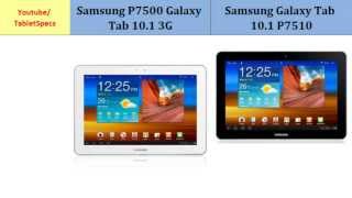 Samsung P7500 Galaxy Tab 101 3G vs Samsung Tab 101 P7510 Detailed Look [upl. by Nayt]