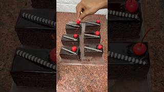 Tasty dark chocolate pastry cutting recipe darkchocolate chocolaterecipe shorts trending [upl. by Dodd]