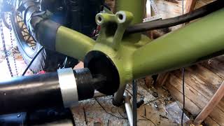 Fat Bike Install Hack PF30 bottom bracket and properly spacing a 120mm BBSHD [upl. by Yffub]