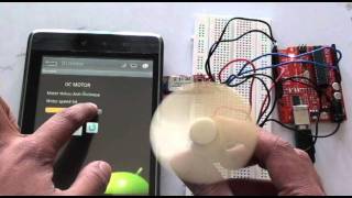 Tenet Technetronics Controlling speed and direction of a DC MOtor using Arduino with Android [upl. by Barrett152]