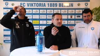 Pressekonferenz  FC Viktoria Berlin gegen 1 FC Magdeburg 01 01  wwwsportfotosmdde [upl. by Sheets]