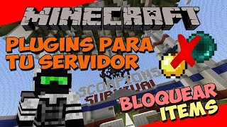 PLUGINS para tu SERVIDOR de Minecraft  Bloquear Items CONDITIONALEVENTS [upl. by Hardunn]