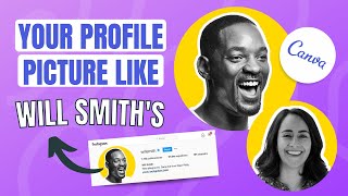 How to Create a Cool Profile Picture in Canva 😎 [upl. by Sile434]