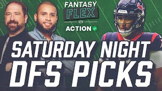 NFL Week 18 Saturday DFS Picks  Ravens vs Steelers amp Texans vs Colts Predictions  Fantasy Flex [upl. by Susejedairam234]