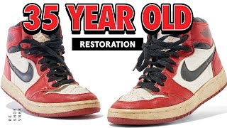 Rare 35 Year Old Jordan 1 Chicago Restoration [upl. by Giguere]