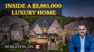 INSIDE A 2885000 MILLION LUXURY HOME IN NOBLETON ONTARIO  Luxury Home Tours with Mark Salerno [upl. by Lewak700]