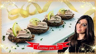 Crostini di Pane con Mousse di Tonno  Antipasti Veloci [upl. by Sophi]