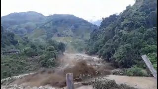 Así fue la llegada de la avalancha a Puerto Venus  Nariño Colombia  Noticias Mundo [upl. by Conal]