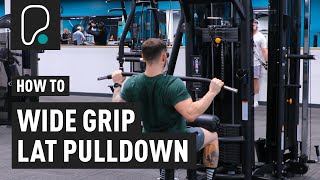 How To Do A Wide Grip Lat Pulldown [upl. by Him253]