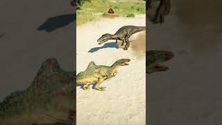 Baryonyx VS Concavenator in JWE2 jurassicpark jurassicworld dinosaurs dino jwe2 dinosaurios [upl. by Morly]