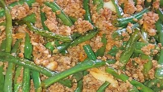 Adobong Sitaw with pork ginilingmykitchensimple [upl. by Ardnuassak]