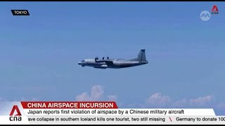 Japan scrambles jets after Chinese military plane breaches its airspace briefly [upl. by Htiel991]