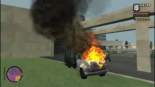 GTA San Andreas Run Over Peds Gangs and Cops 2 [upl. by Adiaz]