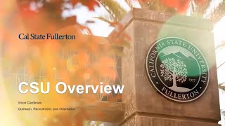 CSUF Highlights amp System Overview [upl. by Hsirap]