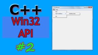 Windows GUI Programming with CC  Win32 API   Part 2  Menus [upl. by Kary]