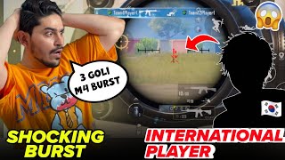 Joker Shocked By International Player 🇰🇷 Burst 😱 PUBG MOBILE [upl. by Anelem]