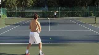 Grigor Dimitrov Forehand amp Backhand From The BackSlow Motion [upl. by Valdes292]